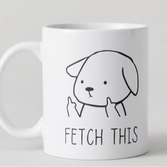 Handmade Funny “Fetch This” Ceramic Mug - Picture 1 of 1